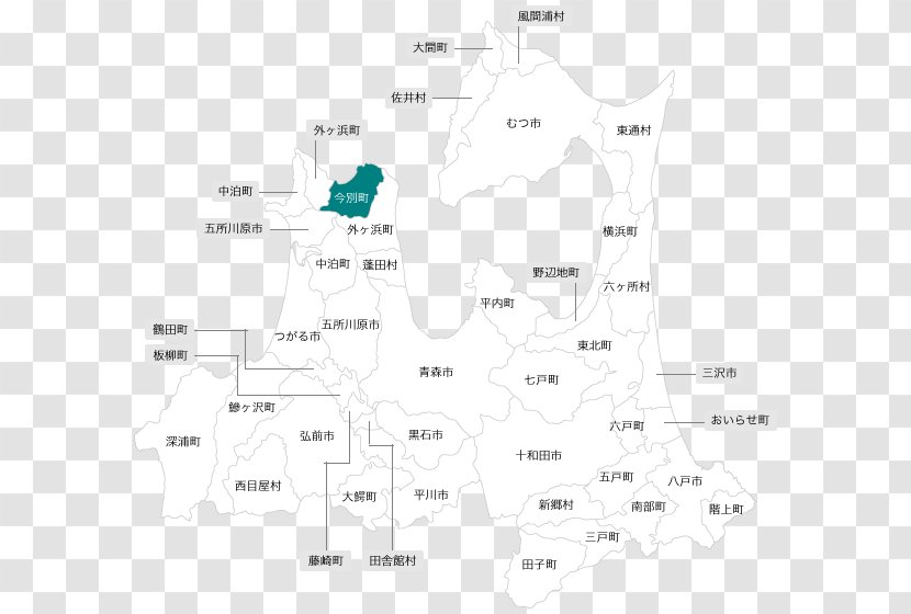 Aomori Prefecture Diagram Map Angle Transparent PNG