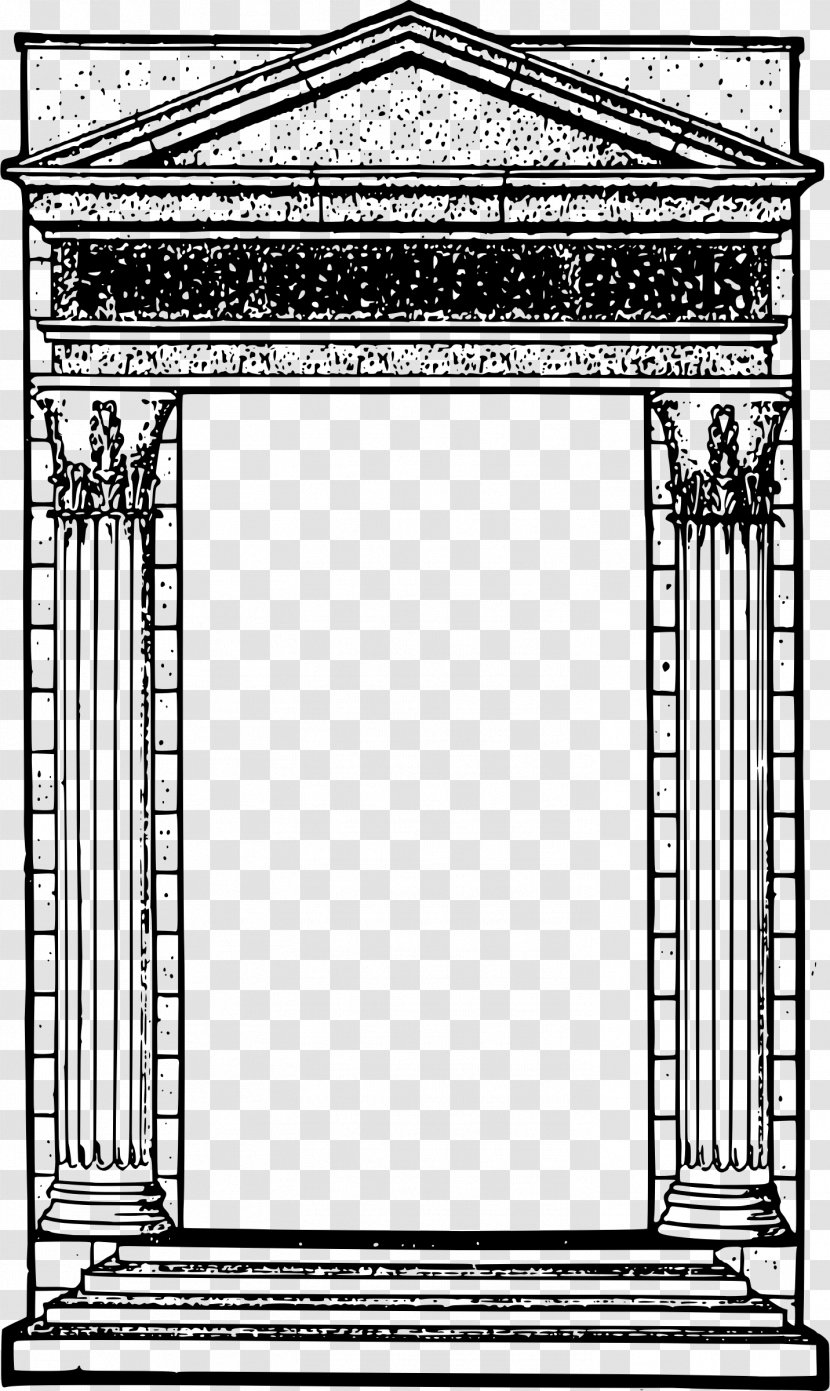 Picture Frames Window Roman Temple Ancient Architecture Clip Art - Decorative Arts Transparent PNG