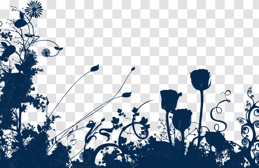 Flowers Silhouette - Motif - Photography Transparent PNG