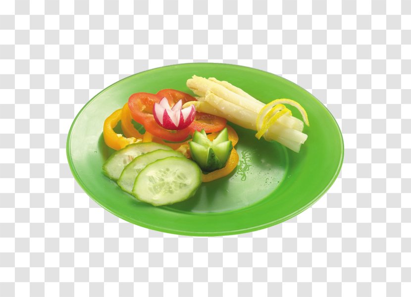 Vegetarian Cuisine Plate Platter Garnish Recipe - Dishware Transparent PNG