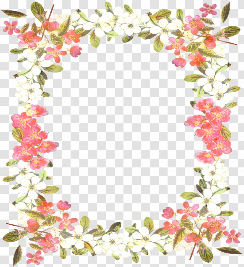 Floral Wreath Frame - Lei - Interior Design Picture Transparent PNG