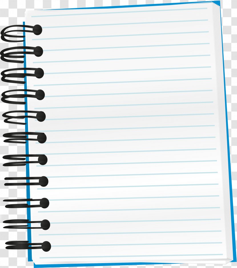 Notebook Paper Product Text - Cdr Transparent PNG