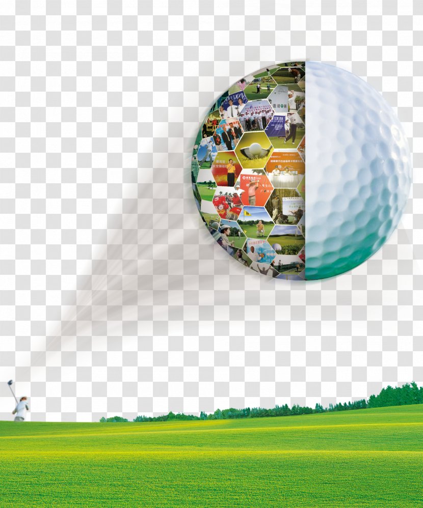 Golf Advertising Poster - Flying Transparent PNG