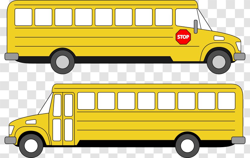 School Bus Yellow Clip Art Transparent PNG
