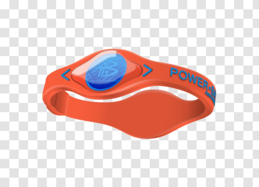 Gel Bracelet Power Balance Wristband Clothing Accessories - Watch - Electric Blue And Orange Transparent PNG