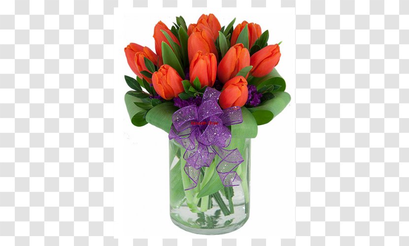Tulip Floral Design Flower Bouquet Gift Transparent PNG