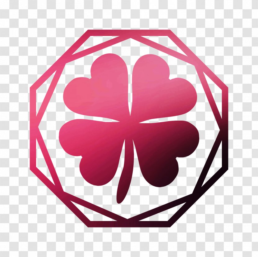 Four-leaf Clover Luck Dance Clip Art Song - Logo - Red Transparent PNG