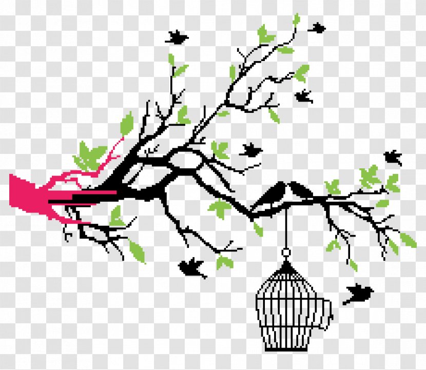 Vector Graphics Bird Branch Illustration Drawing - Tree Transparent PNG