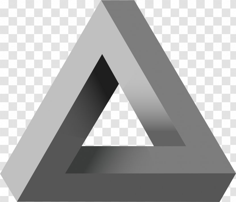 Penrose Triangle Stairs Impossible Object Geometry - Brand Transparent PNG