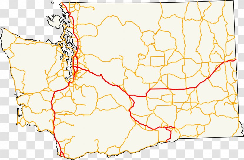 Interstate 5 In Washington 405 California 90 80 - State Department Of Transportation - Road Transparent PNG