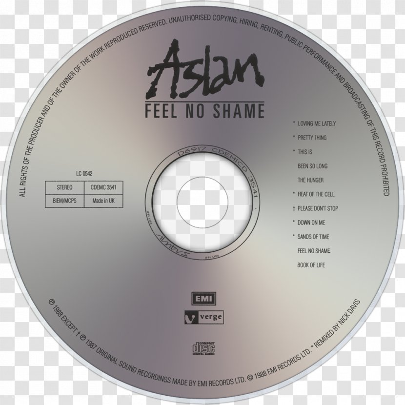 Compact Disc Decal Sticker Feel No Shame Album - Cartoon Transparent PNG