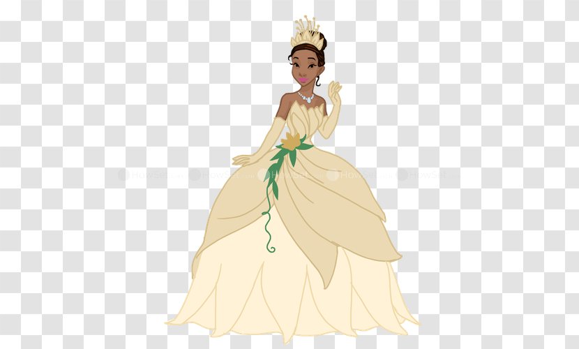 Tiana Gown Character Bride - Frame Transparent PNG