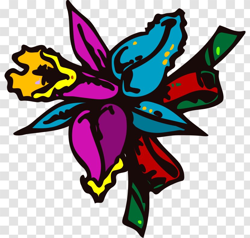 Cartoon Flower Clip Art - Wing - Daffodil Transparent PNG