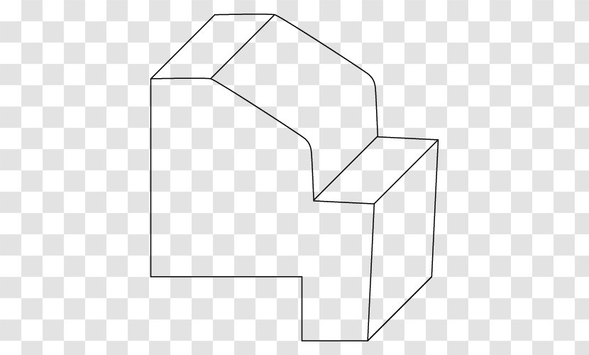 Paper White Line Art Point - Angle Transparent PNG