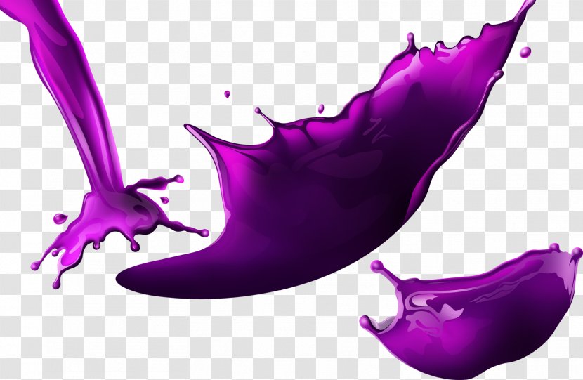 Chocolate Liquid Ink - Color Splash Transparent PNG