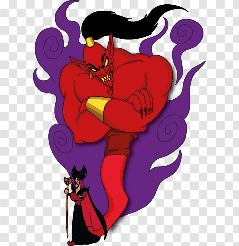 Jafar Genie Iago Aladdin - Silhouette - Vector Character Illustration Transparent PNG