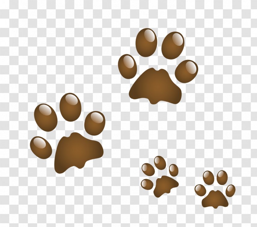 Cat Paw Tattoo Dog Clip Art - Animal Track Transparent PNG