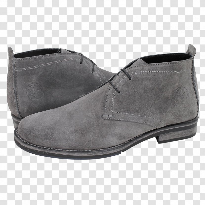 Suede Slip-on Shoe Boot Walking - Black Transparent PNG