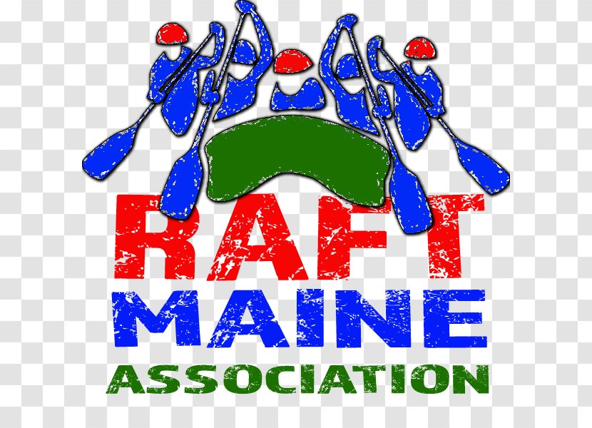 Maine Logo Rafting Clip Art - Area - River Transparent PNG