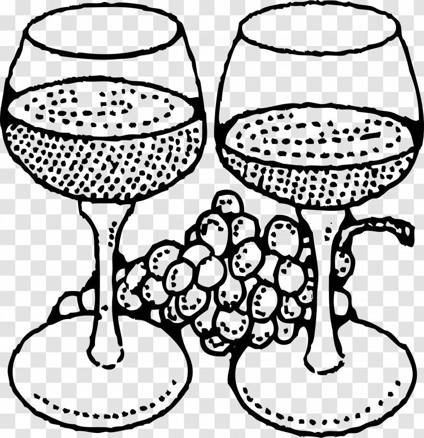 White Wine Glass Clip Art - Champagne Stemware - Wineglass Transparent PNG
