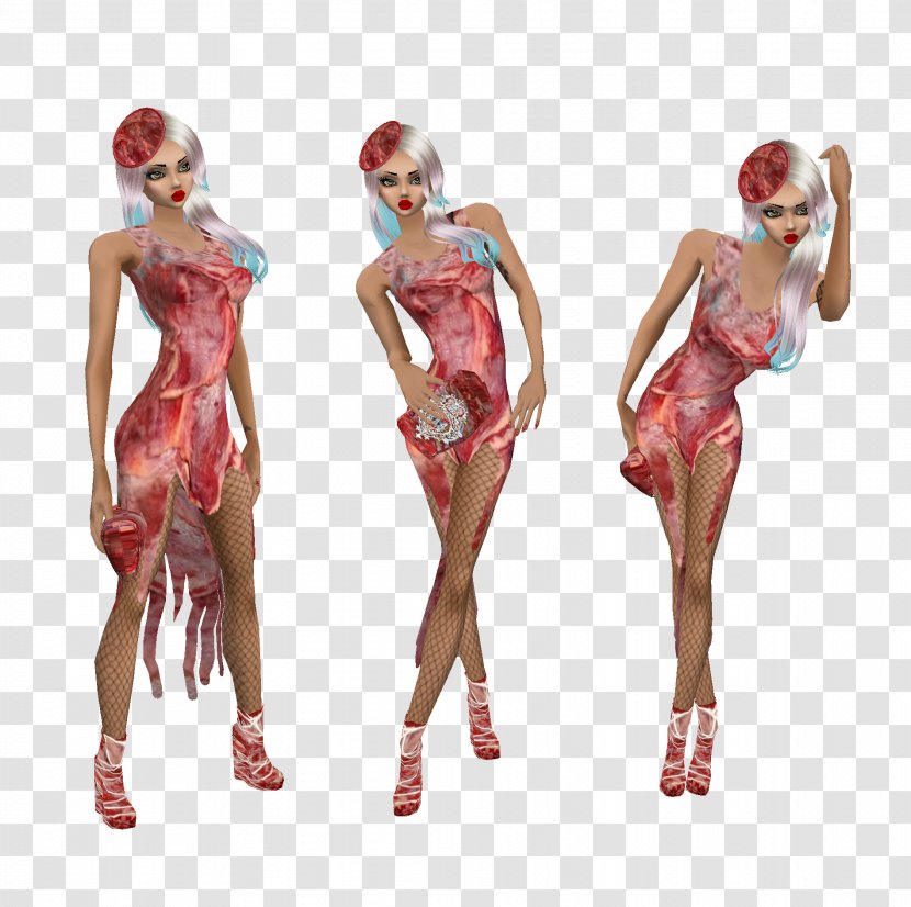 Lady Gaga's Meat Dress Person - Tree Transparent PNG