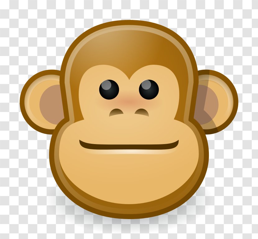 Viconia IT AB Pixel Monkey Chimpanzee - Smile - Face Transparent PNG