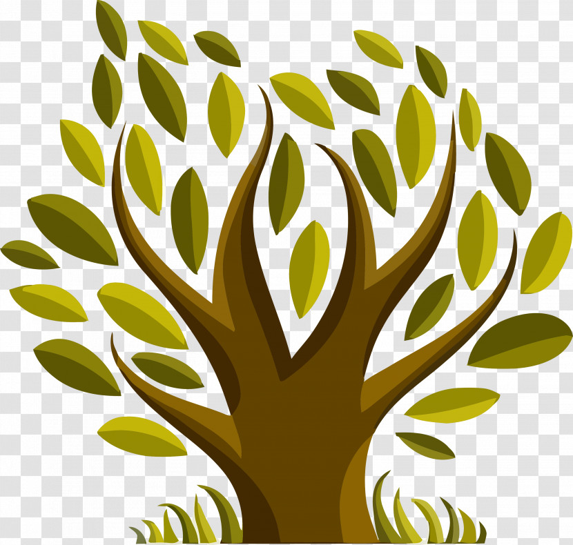 Green Leaf Tree Plant Yellow Transparent PNG