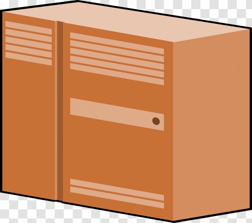 Drawing Clip Art - Orange - Cupboard Transparent PNG