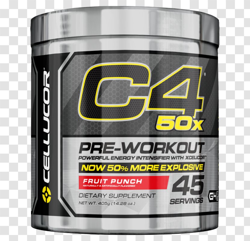 Cellucor Pre-workout Dietary Supplement C-4 Bodybuilding - Preworkout Transparent PNG