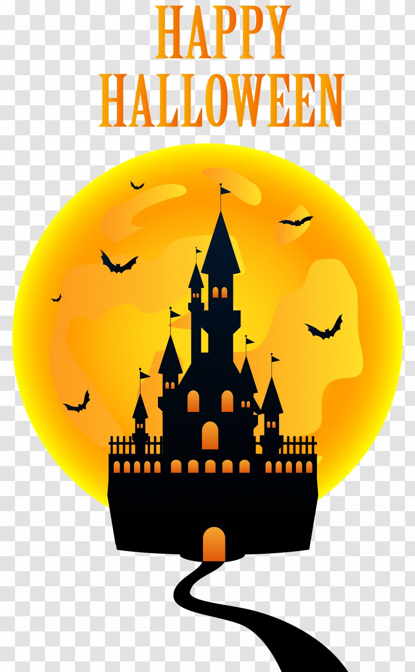 Halloween Clip Art - Icon - Happy With Castle Image Transparent PNG