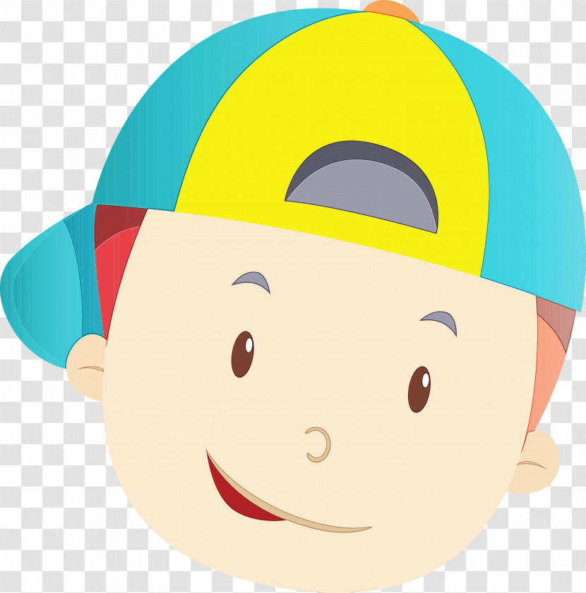 Smiley Character Green Headgear Forehead Transparent PNG