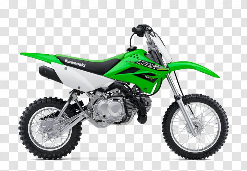 Kawasaki KLX 110 Motorcycles Heavy Industries Suzuki - Automotive Wheel System - Motorcycle Transparent PNG