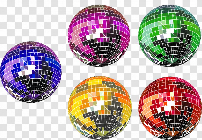 Disco Ball Clip Art - Pattern - Cool Three-dimensional Decorative Elements Transparent PNG