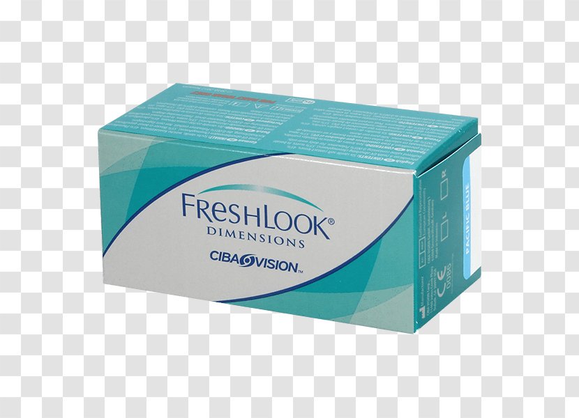 FreshLook COLORBLENDS Contact Lenses DIMENSIONS ONE-DAY - Box - Large Colorfull Lense Transparent PNG