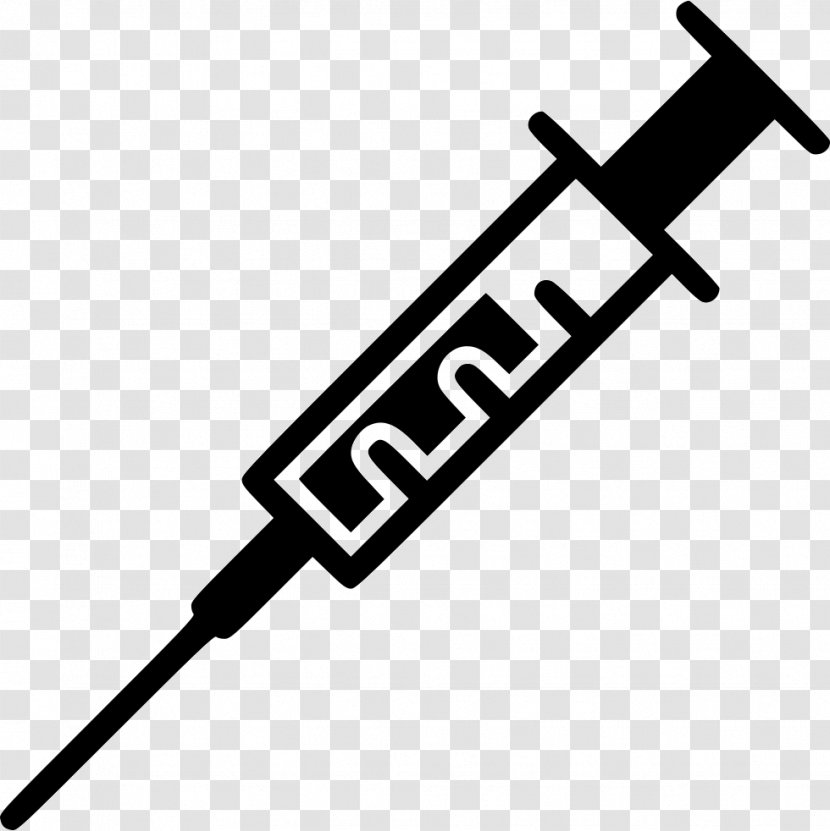 Vaccine Hypodermic Needle Syringe Immunization - Typography Transparent PNG
