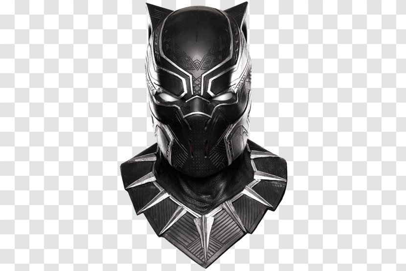 Black Panther Latex Mask Costume Iron Man - Child Transparent PNG