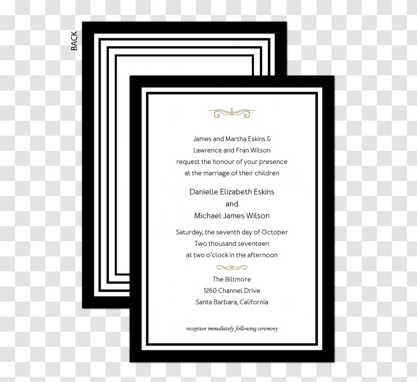 Wedding Invitation Paper Greeting & Note Cards Bow Tie - Tuxedo Transparent PNG