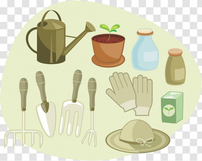 Gardening Garden Tool Photography Illustration - Finger - Hand Painted Tools Transparent PNG