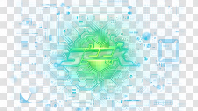 Integrated Circuit Graphic Design Wallpaper - Environmental Technology - Green Chip Transparent PNG