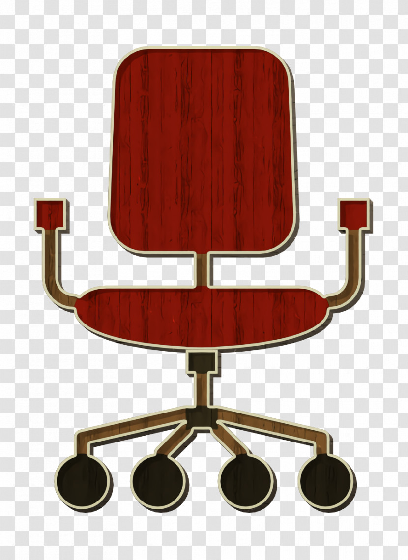 Chair Icon Desk Chair Icon Office Elements Icon Transparent PNG