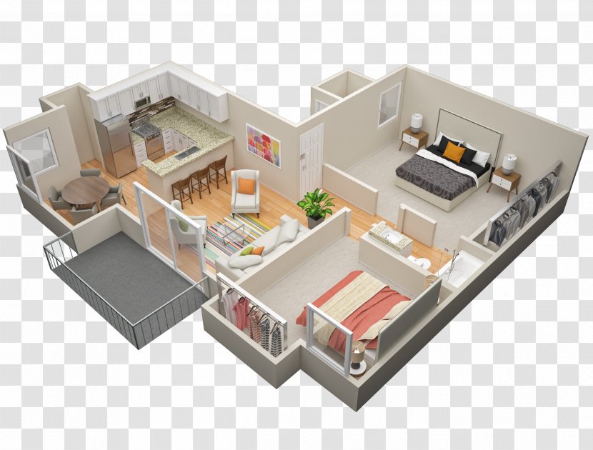 San Dimas Floor Plan Apartment Bedroom Square Foot - Room - Complex Transparent PNG