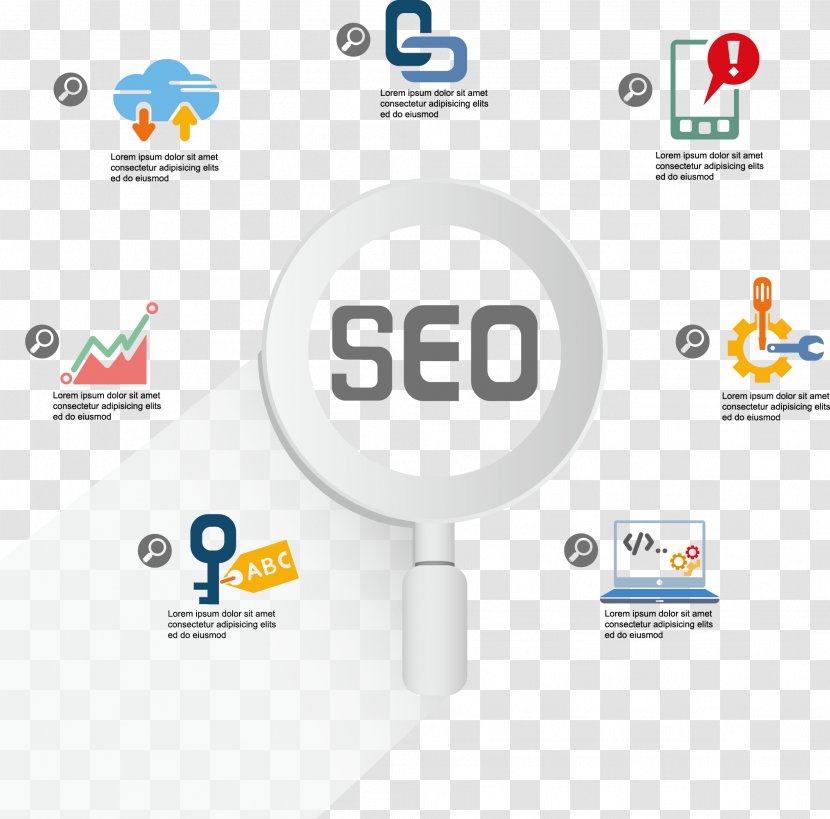 Digital Marketing Search Engine Optimization World Wide Web Icon - Organization - SEO Class PPT Vector Data Map Material Transparent PNG
