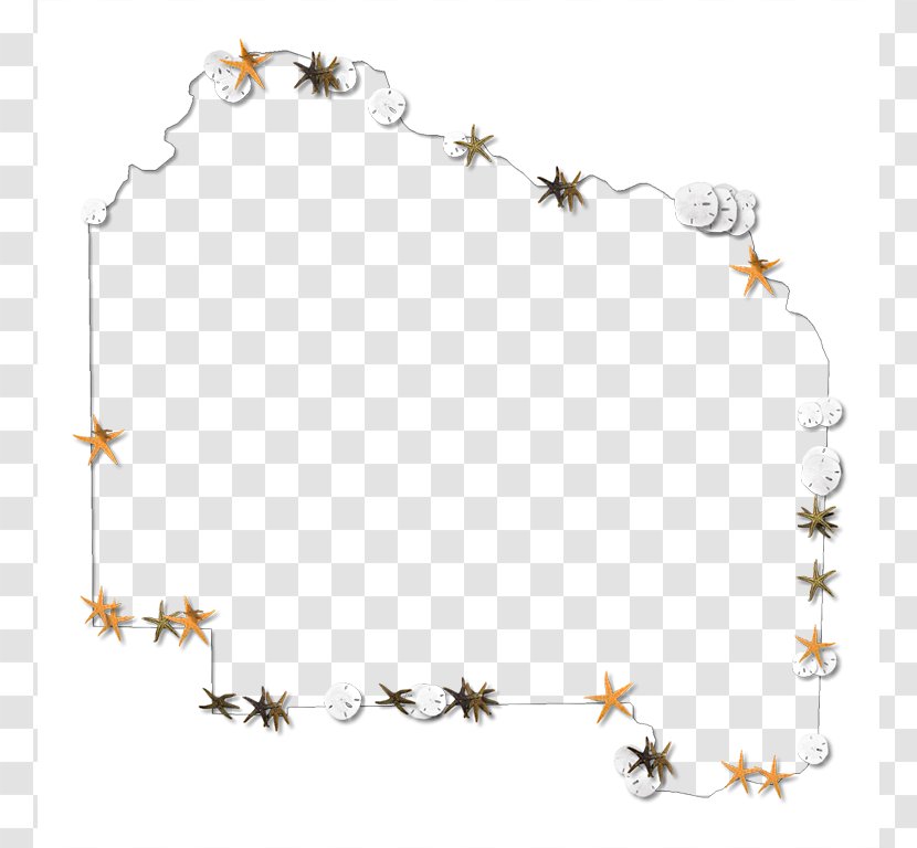 Body Jewellery - Flower - Starfish Outline Transparent PNG