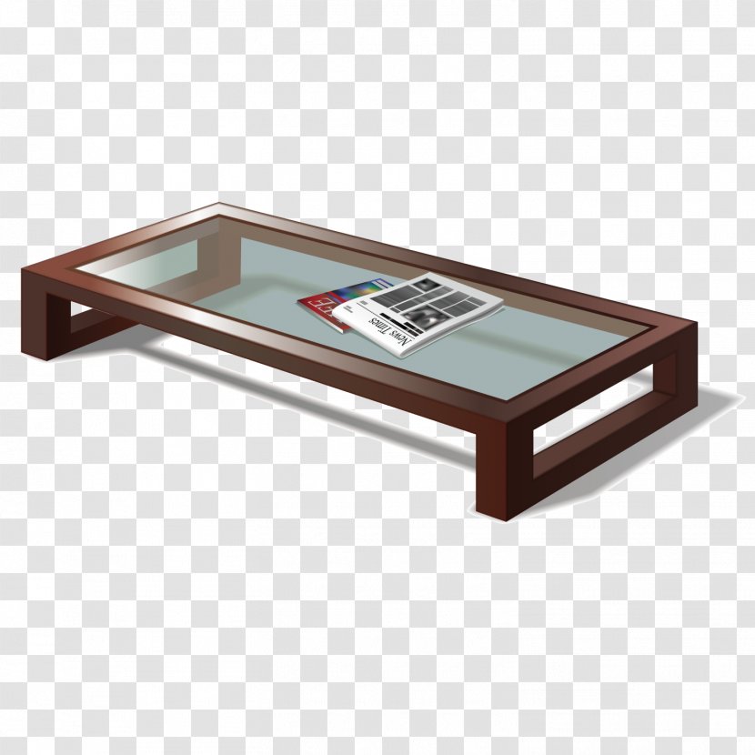 Living Room Furniture Bedroom - Vector Short Coffee Table Transparent PNG