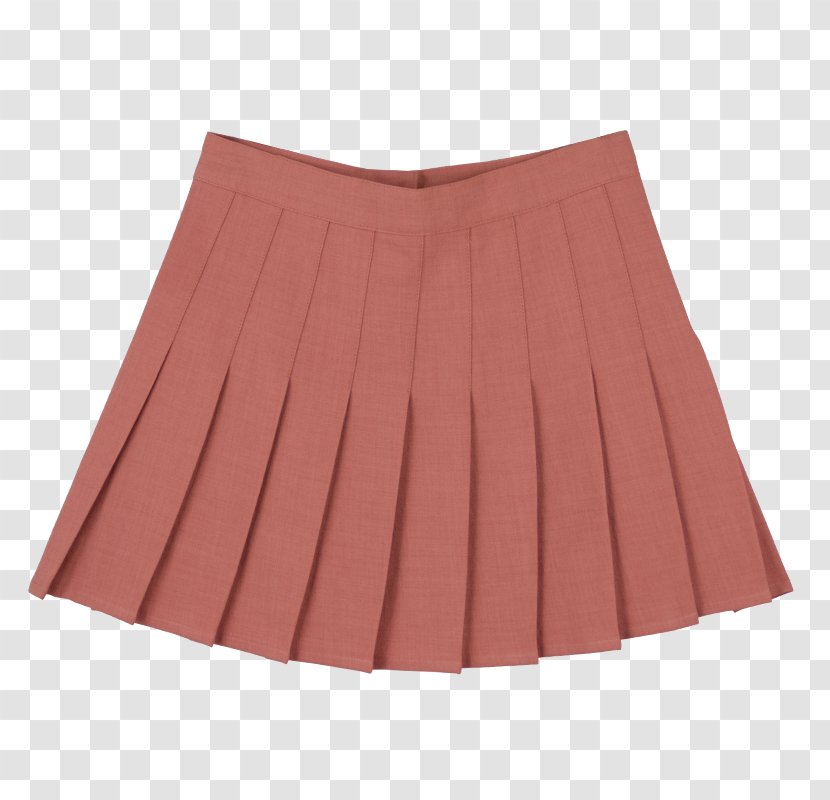 Skirt Pleat Skort Clothing Pink - Peach Transparent PNG