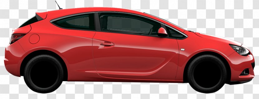 Alloy Wheel Compact Car Mid-size Door - Red Transparent PNG