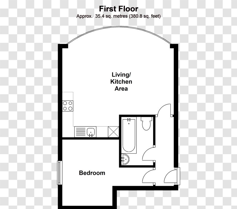 Paper Floor Plan Line Angle - Black And White - Road Hill Transparent PNG