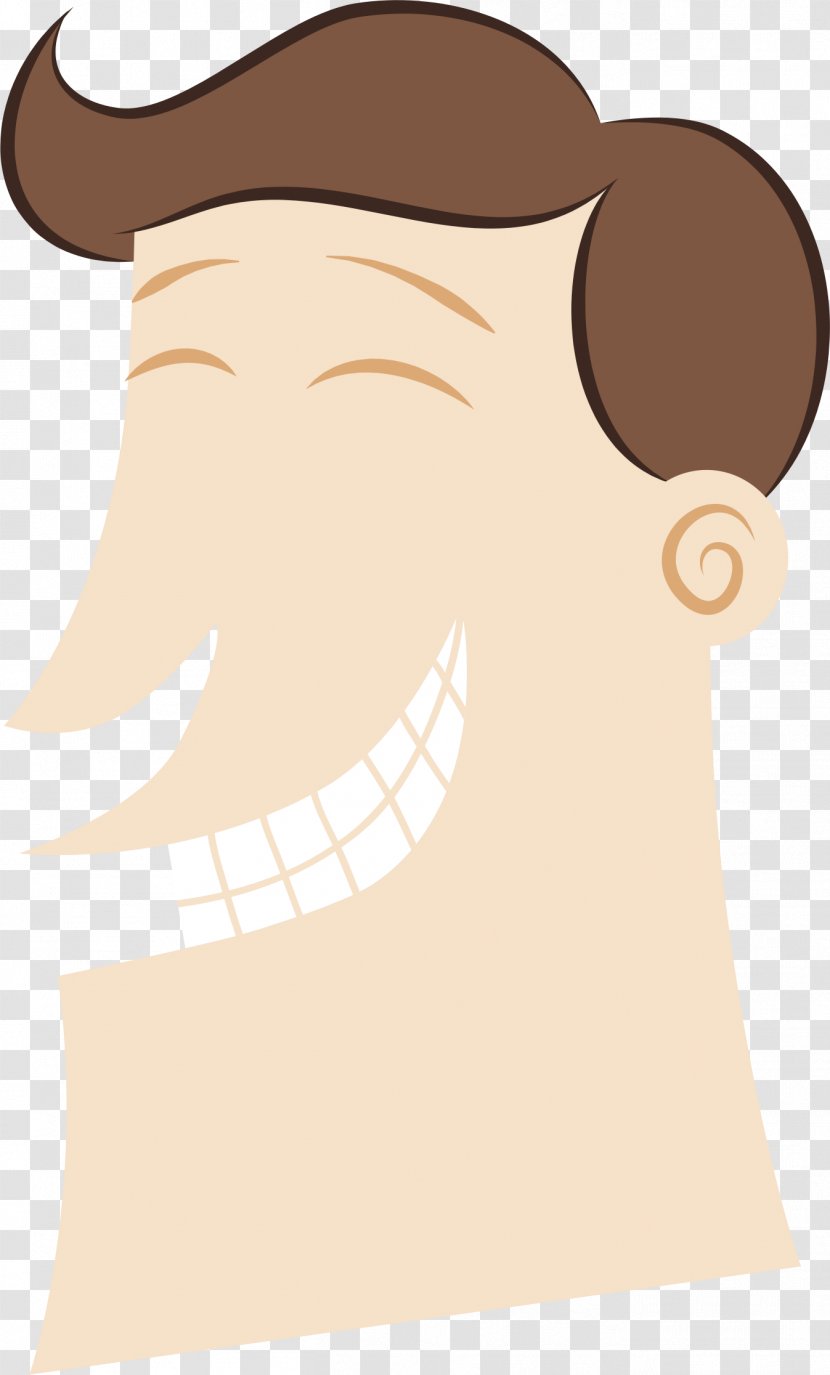 Clip Art - Forehead - Happy Man Transparent PNG