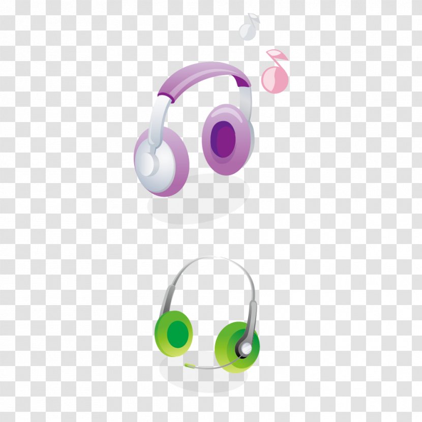 Headphones Headset - Beats Solo3 - Purple Green Creative Transparent PNG