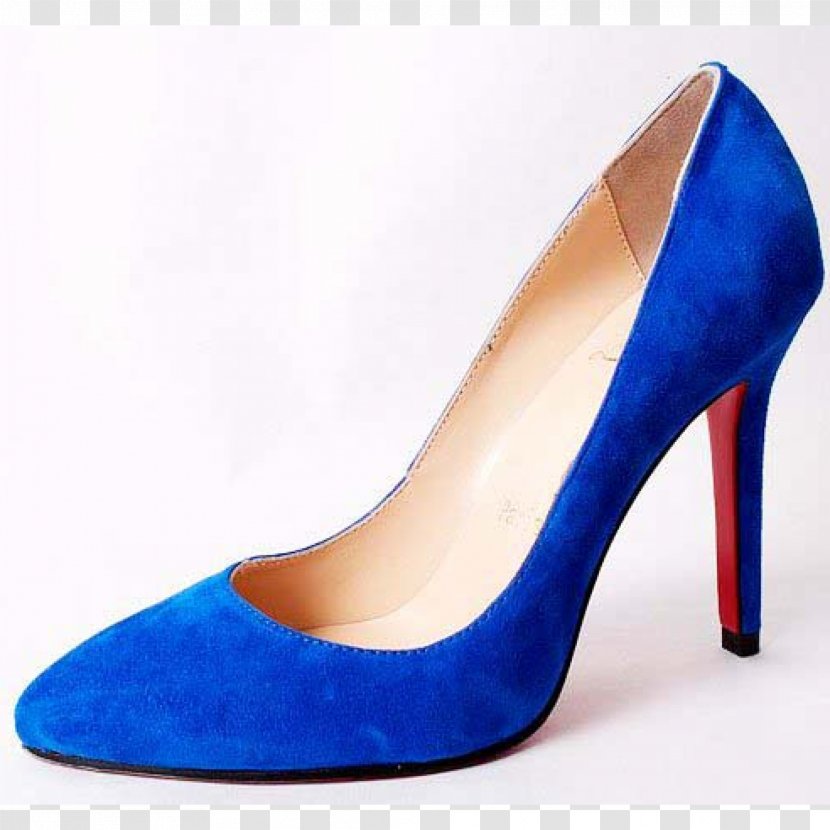 High-heeled Shoe Boot Blue Sneakers - Suede Transparent PNG